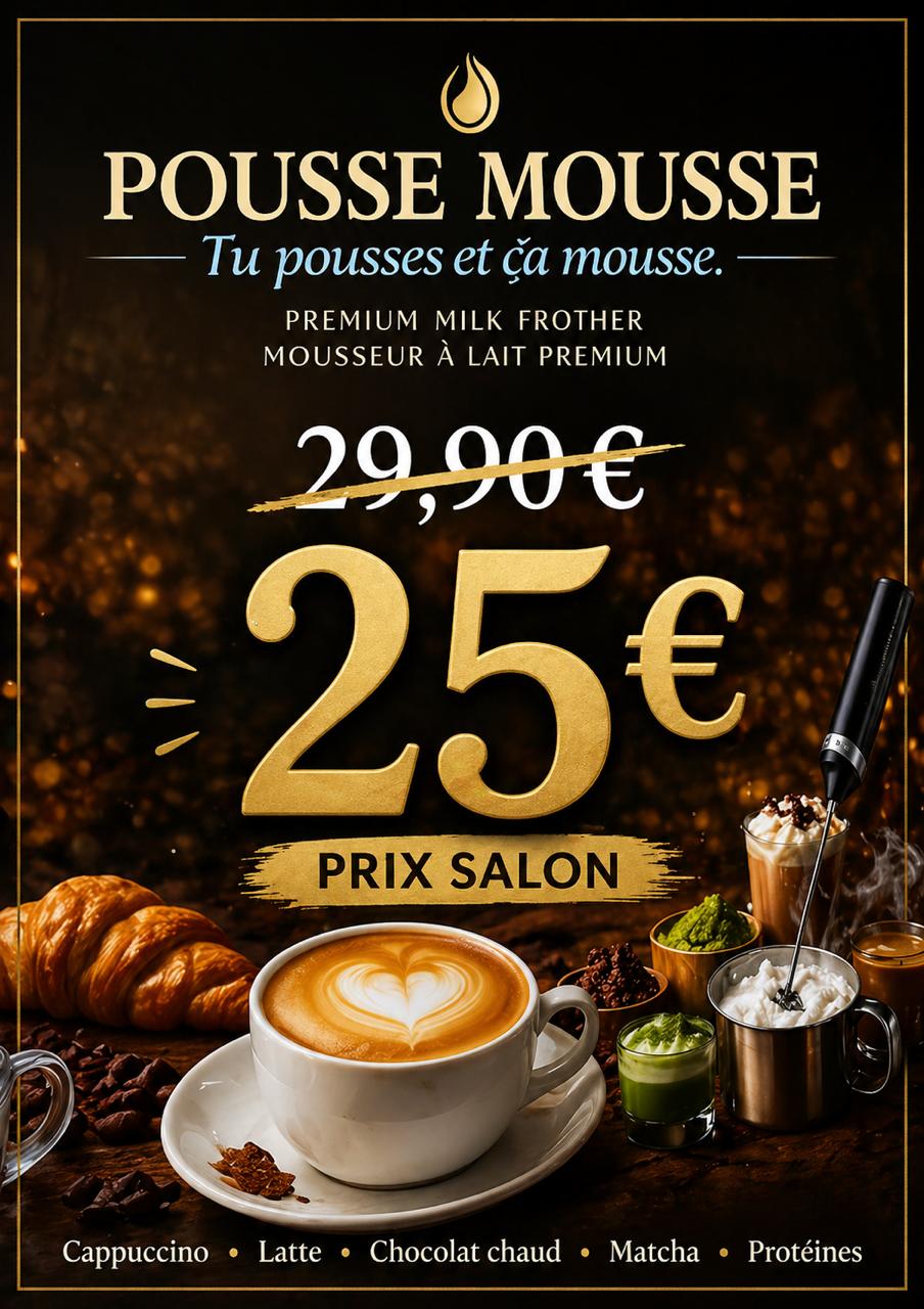 Tu pousses et ça mousse